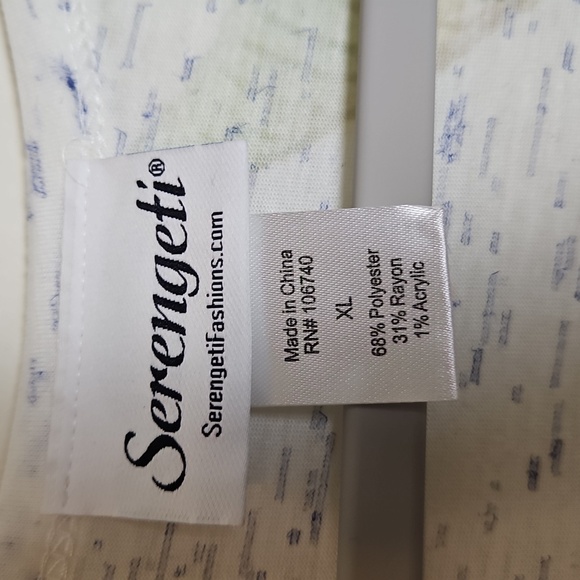 Sag Harbor Tropical Leaf Print Short Sleeve Tee - Picture 2 of 6